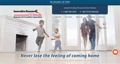 Desktop Screenshot of innovativebasementsystems.com